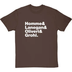 Queens Of The Stone Age Line-Up T-Shirt -Tshirt Store queens of the stone age line up tshirt 2 hazelnuttshirt