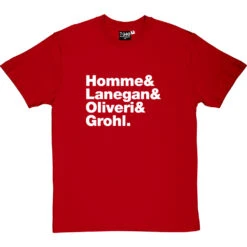 Queens Of The Stone Age Line-Up T-Shirt -Tshirt Store queens of the stone age line up tshirt 2 redtshirt