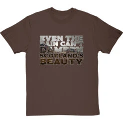 Even The Rain Can't Dampen Scotland's Beauty T-Shirt -Tshirt Store rain cant dampen scotlands beauty tshirt hazelnuttshirt