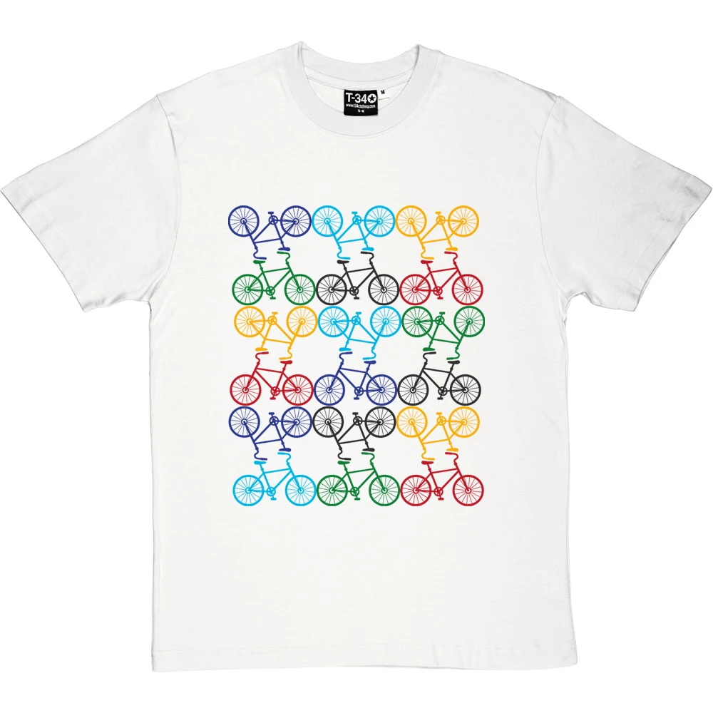 Rainbow Bicycle T-Shirt 2 Rainbow Bicycle T-Shirt - Image 2