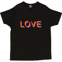 Rainbow Love T-Shirt -Tshirt Store rainbow love tshirt black mens v neck tshirt