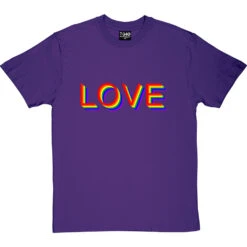 Rainbow Love T-Shirt -Tshirt Store rainbow love tshirt purpletshirt