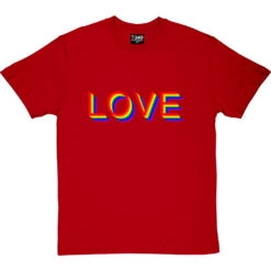 Rainbow Love T-Shirt -Tshirt Store rainbow love tshirt redtshirt