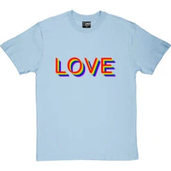 Rainbow Love T-Shirt -Tshirt Store rainbow love tshirt skybluetshirt