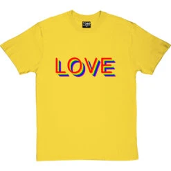 Rainbow Love T-Shirt -Tshirt Store rainbow love tshirt yellowtshirt