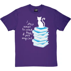 I Just Want To Read Books And Pet My Cat T-Shirt 37 I Just Want To Read Books And Pet My Cat T-Shirt -Tshirt Store read books pet cat tshirt 2 purpletshirt