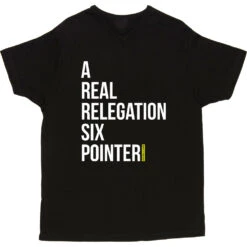 A Real Relegation Six Pointer T-Shirt -Tshirt Store relegation six pointer tshirt 2 black mens v neck tshirt