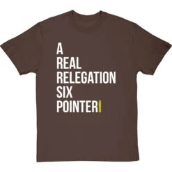 A Real Relegation Six Pointer T-Shirt -Tshirt Store relegation six pointer tshirt 2 hazelnuttshirt