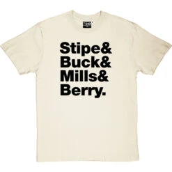 R.E.M. Line-Up T-Shirt 35 R.E.M. Line-Up T-Shirt -Tshirt Store rem tshirt 1 naturaltshirt