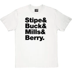 R.E.M. Line-Up T-Shirt 23 R.E.M. Line-Up T-Shirt -Tshirt Store rem tshirt 1 whitetshirt