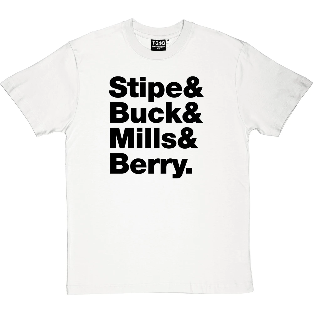 R.E.M. Line-Up T-Shirt 4 R.E.M. Line-Up T-Shirt - Image 4