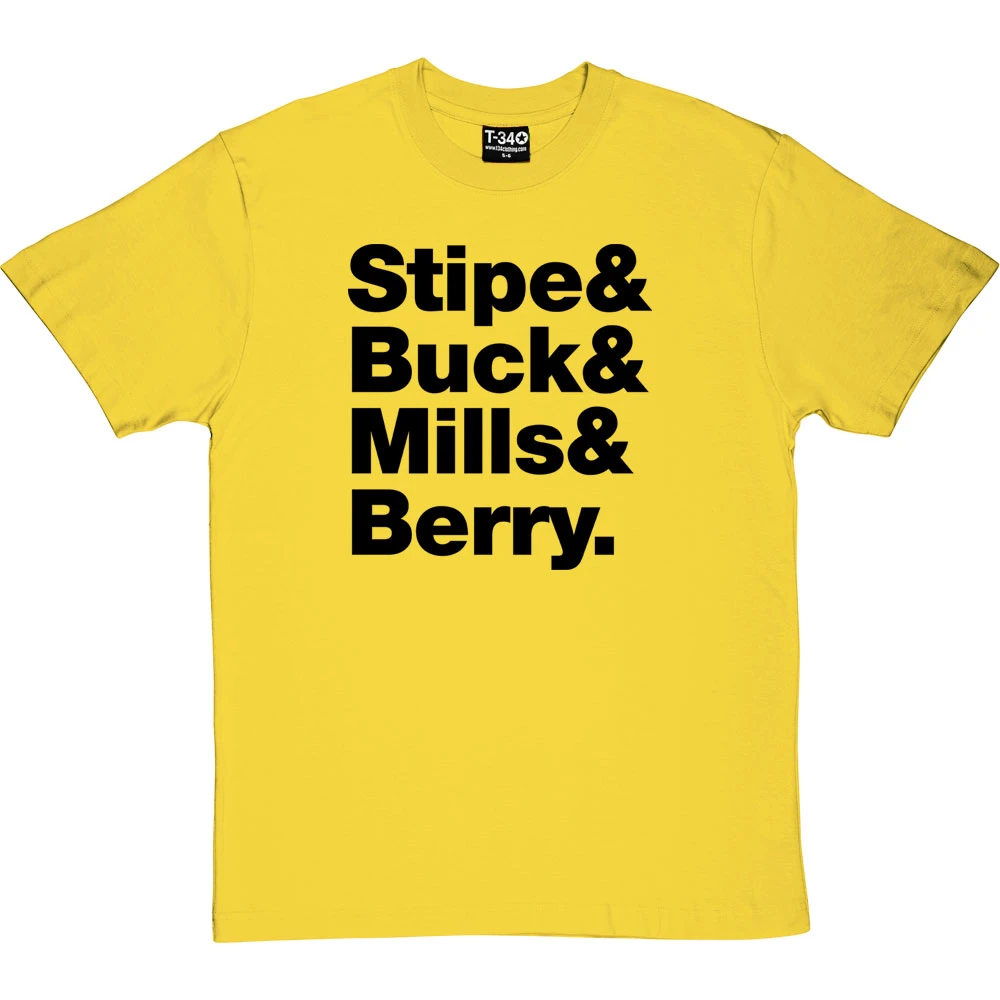 R.E.M. Line-Up T-Shirt 5 R.E.M. Line-Up T-Shirt - Image 5