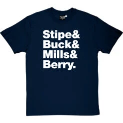 R.E.M. Line-Up T-Shirt 36 R.E.M. Line-Up T-Shirt -Tshirt Store rem tshirt 2 navybluetshirt