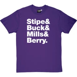 R.E.M. Line-Up T-Shirt 37 R.E.M. Line-Up T-Shirt -Tshirt Store rem tshirt 2 purpletshirt