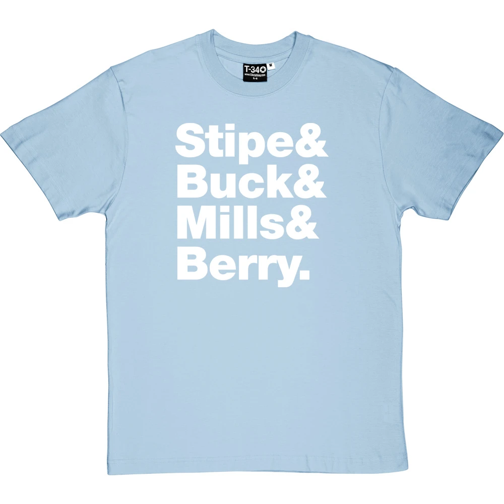 R.E.M. Line-Up T-Shirt 2 R.E.M. Line-Up T-Shirt - Image 2