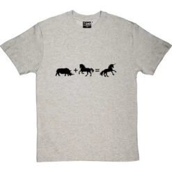 Rhino + Horse = Unicorn T-Shirt -Tshirt Store rhino plus horse equals unicorn tshirt 1 lightoxfordtshirt