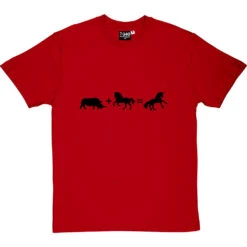 Rhino + Horse = Unicorn T-Shirt -Tshirt Store rhino plus horse equals unicorn tshirt 1 redtshirt