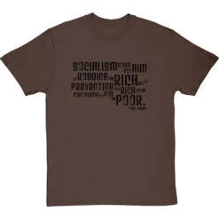 Tom Mann "Robbing The Rich" Quote T-Shirt -Tshirt Store robbing the poor tshirt 1 hazelnuttshirt