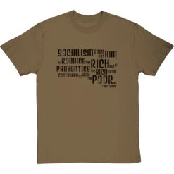 Tom Mann "Robbing The Rich" Quote T-Shirt -Tshirt Store robbing the poor tshirt 1 olivetshirt
