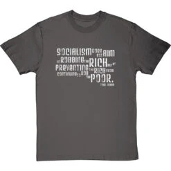 Tom Mann "Robbing The Rich" Quote T-Shirt -Tshirt Store robbing the poor tshirt 2 charcoaltshirt