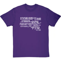 Tom Mann "Robbing The Rich" Quote T-Shirt -Tshirt Store robbing the poor tshirt 2 purpletshirt