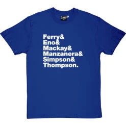 Roxy Music Line-Up T-Shirt -Tshirt Store roxy music line up tshirt 2 royalbluetshirt