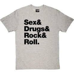 Sex & Drugs & Rock & Roll T-Shirt -Tshirt Store s d rock roll tshirt 1 lightoxfordtshirt