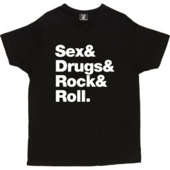 Sex & Drugs & Rock & Roll T-Shirt -Tshirt Store s d rock roll tshirt 2 black mens v neck tshirt