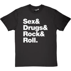 Sex & Drugs & Rock & Roll T-Shirt -Tshirt Store s d rock roll tshirt 2 charcoaltshirt