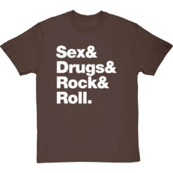 Sex & Drugs & Rock & Roll T-Shirt -Tshirt Store s d rock roll tshirt 2 hazelnuttshirt