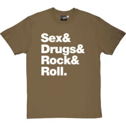 Sex & Drugs & Rock & Roll T-Shirt -Tshirt Store s d rock roll tshirt 2 olivetshirt