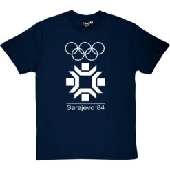 Sarajevo 84 T-Shirt -Tshirt Store sarajevo 84 tshirt 2 navybluetshirt