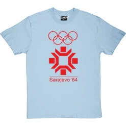 Sarajevo 84 T-Shirt -Tshirt Store sarajevo 84 tshirt 5 skybluetshirt