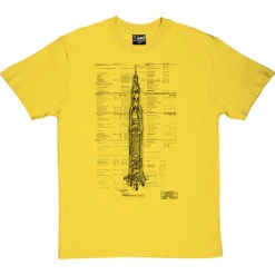 Saturn V Diagram T-Shirt 35 Saturn V Diagram T-Shirt -Tshirt Store saturn 5 diagram tshirt 1 yellowtshirt