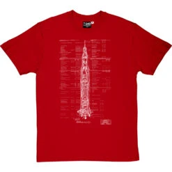 Saturn V Diagram T-Shirt 29 Saturn V Diagram T-Shirt -Tshirt Store saturn 5 diagram tshirt 2 redtshirt