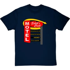 Schitt's Creek Motel T-Shirt -Tshirt Store schitts creek motel tshirt navybluetshirt