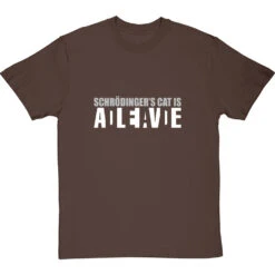 Schrodinger's Cat Is Alive/Dead T-Shirt -Tshirt Store schrodingers cat is alive dead tshirt 2 hazelnuttshirt