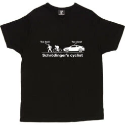 Schrödinger's Cyclist T-Shirt 32 Schrödinger's Cyclist T-Shirt -Tshirt Store schrodingers cyclist tshirt 2 black mens v neck tshirt