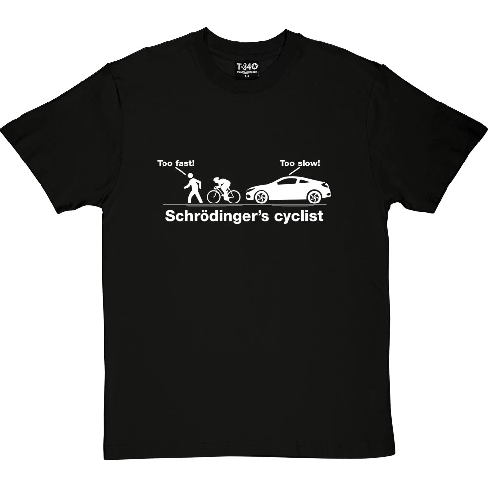 Schrödinger's Cyclist T-Shirt 3 Schrödinger's Cyclist T-Shirt - Image 3