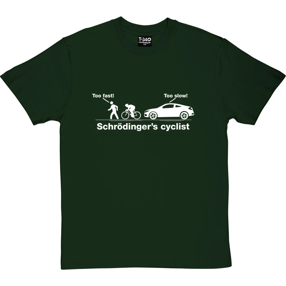 Schrödinger's Cyclist T-Shirt 8 Schrödinger's Cyclist T-Shirt - Image 8