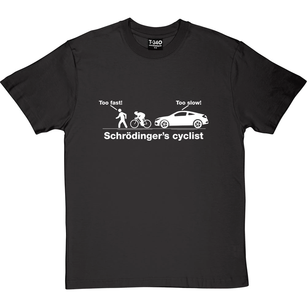 Schrödinger's Cyclist T-Shirt 2 Schrödinger's Cyclist T-Shirt - Image 2