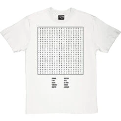 Scientist Word Search T-Shirt -Tshirt Store science wordsearch tshirt 1 whitetshirt