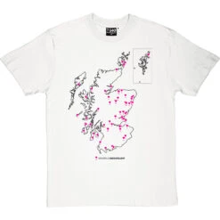 Scottish Gin Map T-Shirt -Tshirt Store scottish gin map tshirt 1 whitetshirt