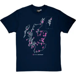 Scottish Gin Map T-Shirt -Tshirt Store scottish gin map tshirt 2 navybluetshirt