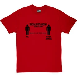 Social Distancing Done Right (Other Humans) T-Shirt -Tshirt Store sd dr humans tshirt 1 redtshirt