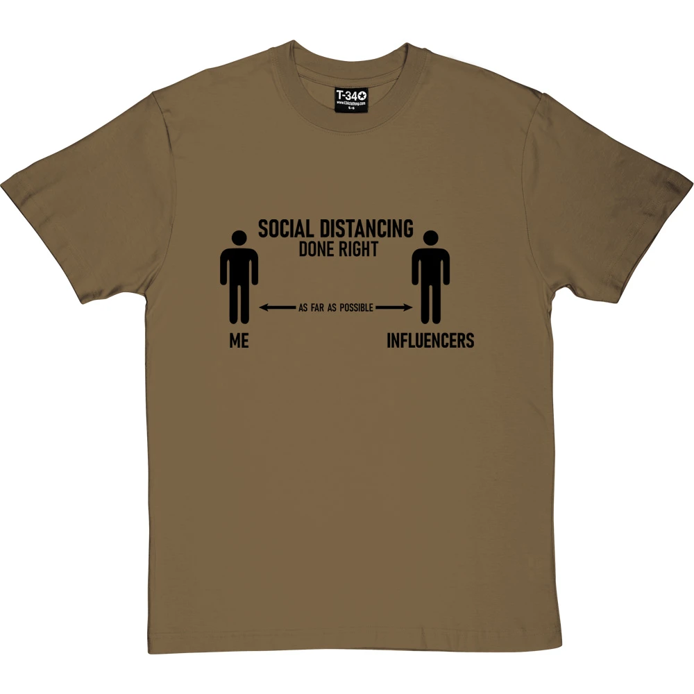 Social Distancing Done Right (Influencers) T-Shirt 7 Social Distancing Done Right (Influencers) T-Shirt - Image 7