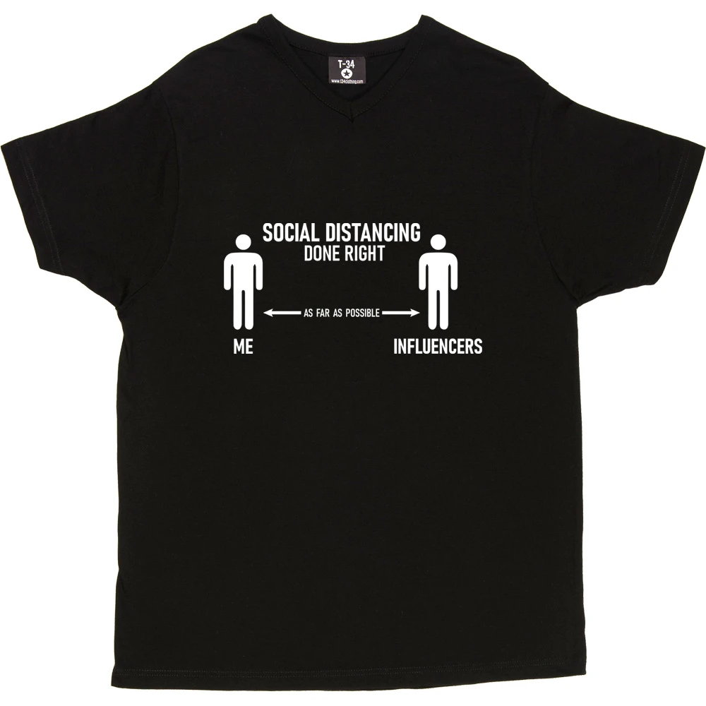 Social Distancing Done Right (Influencers) T-Shirt 3 Social Distancing Done Right (Influencers) T-Shirt - Image 3