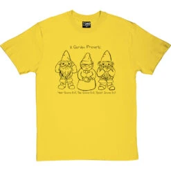 Hear Gnome Evil, See Gnome Evil, Speak Gnome Evil T-Shirt -Tshirt Store see gnome evil tshirt 1 yellowtshirt