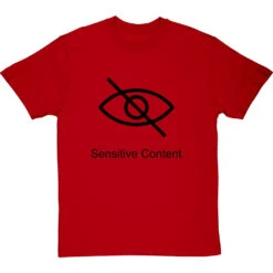Sensitive Content T-Shirt -Tshirt Store sensitive content tshirt 1 redtshirt