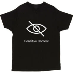 Sensitive Content T-Shirt -Tshirt Store sensitive content tshirt 2 black mens v neck tshirt